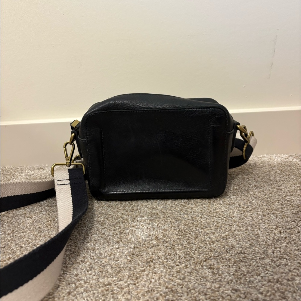 Madewell Black Leather Crossbody Bag